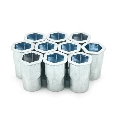 China Carbon Steel China Supplier M4 Galvanized Steel Hex Rivet Nut 10mm for sale