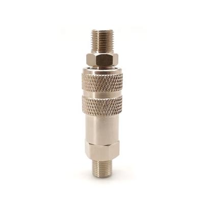 China Fast Machinery Stainless Steel Air Hose Quick Coupler Plug Connector Male Female Pneumatic Fitting for sale