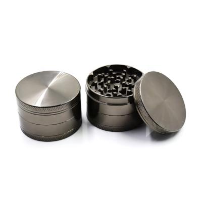 China Modern Custom Metal Herb Grinder Logo 4 Layers 55mm Tobacco Weed Spice Zinc Alloy Grinder for sale