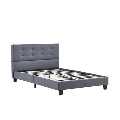 China New Arrival Modern Bedroom Queen Size Plywood Platform Bed Furniture Upholstered Frame for sale