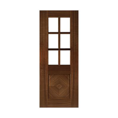 China Sound Insulation Walnut Latest Design Interior Door Room Wooden Door for sale