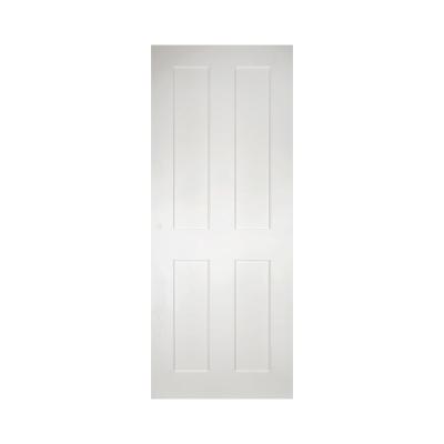 China Cheap Price Sound Insulation WPC White Single Wood Door Other Soundproof Solid Teak Doors Interior Wood Door For Hotel Bedroom for sale