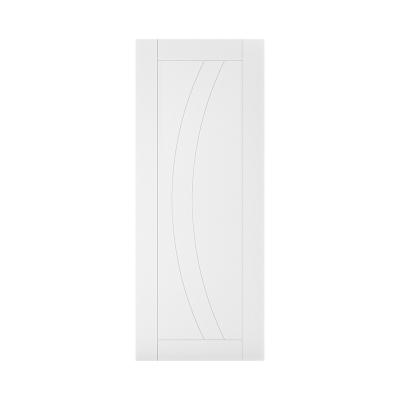 China New Design Modern White Simple Sound Insulation Wooden Swing Interior Door for sale