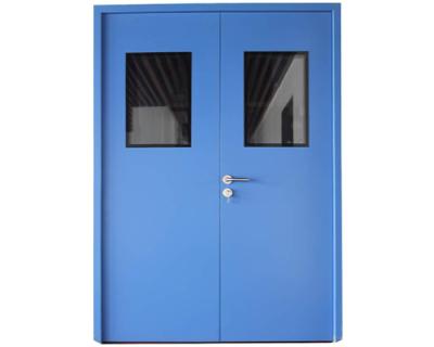 China GMP Standard Clean Room Zero Door With Coated Steel Swing Door for sale