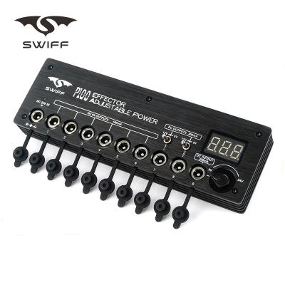 China 20mm 24V Ultra Slim Adjustable Design Power Effector 9V Match To Pro Voltage P100 Adjustable Power Effector Guitar Effects Power Supply for sale