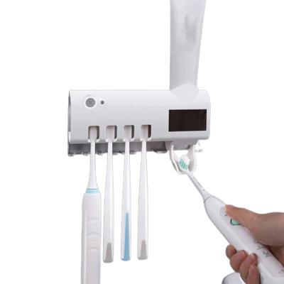 China New Rechargeable ABS Kill 99% UV-C Light Germs Smart Electronic Toothbrush Sterilize Holder and Disinfection Dryer for sale