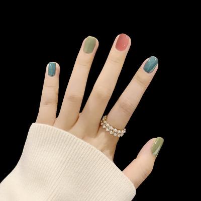 China Easy Apply Hot Selling In Japan Press On Nails Nail Tips Artificial Fake Nails Free Sample for sale