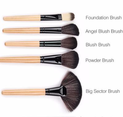 China Angular Blush 10 Pcs Makeup Brush Kit Soft Synthetic Natural Makeup Brush Set For Cosmetic Blush Eyeshadow Make Up Brush Beauty Tool for sale