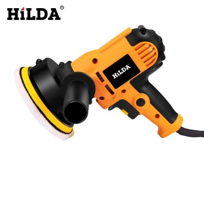 China General Purpose Hilda 5 Inch Orbital Random Double Action Car Polisher Variable Speed ​​125mm Polishing Machine for sale