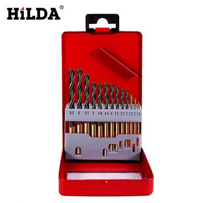 China Drilling 13 Piece Set Wood Drill Bit High Speed ​​Steel Woodworking Nail Twist Drill Bit Grinding Power Tools Bits for sale