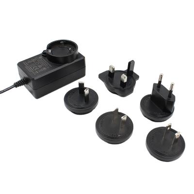 China 15~60W AC/DC Plug 76*44*32mm International Interchangeable AC/DC Plug Power Adapters 9v 15v 24v 36v 12v 1a 2a 3a 4a 5a AC/DC Switching Power Supply for sale