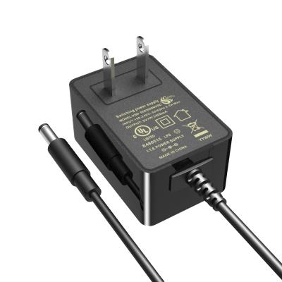 China 18w Max Us FCC Listed US Plug Power Adapter For CCTV 12v 0.5a 1a 1.5a DC Plug In 57*37*27mm for sale