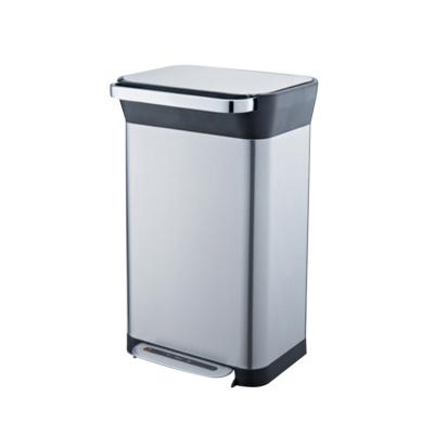 China 25L Kitchen Waste Compactor Bin Sensor Bin Stainless Steel Sustainable Compost Bin for sale