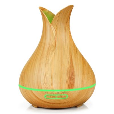 China Car New Arrivals Home Appliances Diffuser Light Tech Light Wood Grain Dark Humidifier for sale