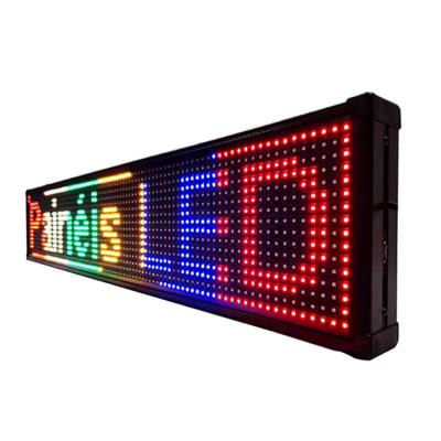 China Outdoor wifi usb remote controlled single color P10 text led display screen panel for sale