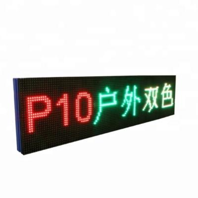 China Shenzhen Factory P10 Indoor Continuous Text Screen Led Scroll Message Board Customs Lead Banner Sign for sale