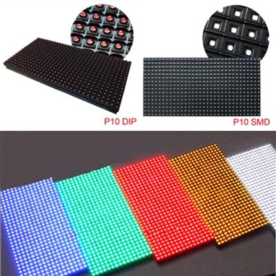 China Single Color Continuous Advertising / Commercials Text Scrolling Outdoor Sign Board P10 LED Display Modules for sale