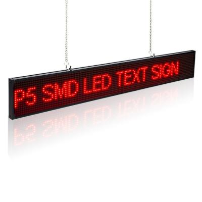 China Outdoor Electronic Programmable Custom Advertising Led Scrolling Continuous Text Display Sign Board for sale