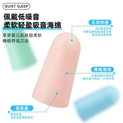 China PU foam soundproof earplugs noise canceling sleep men and women learning special noise reduction silent earplugs wholesale for sale