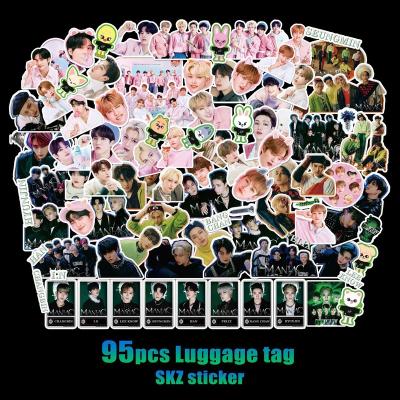 China Wholesale 95pcs/set Kpop StrayKids Sticker Luggage Stickers Decoration Decorative Stickers for sale