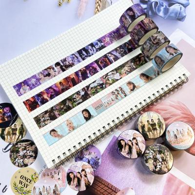 China Kpop Sticker Wholesale Aespa Love Twice FormulaOf Decorative Stickers Washi Tape for sale