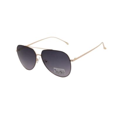 China Fashion Sunglasses Gold Metal Sunglasses UV400 Protection Aluminum Alloy Material Pilot Sunglasses for sale