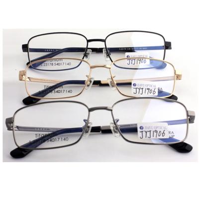 China New Beauty Titanium Glass Optical Glass Frames Reading Glass Full Rim Beta Prescription Titanium Glass Optical Frame for sale