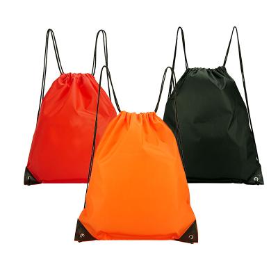 China Lightweight Waterproof Polyester Drawstring Backpack Good For Promotional And Branding Push Wholesale for sale