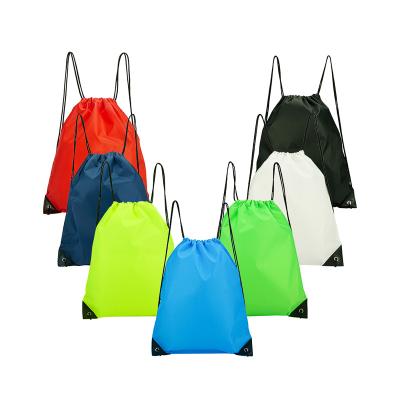 China Reclycled 210d Polyester Gym Sports Drawstring Backpack For Kids for sale