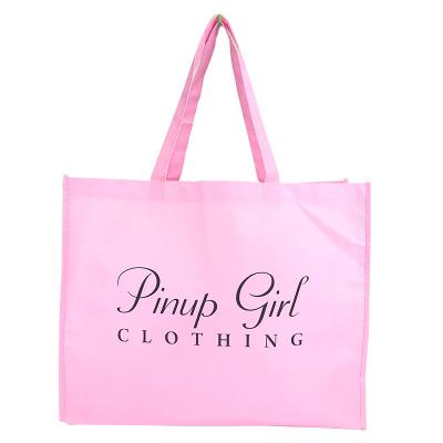 China Folding Folding Non Woven Fabric Laminated Promotional Tote Shopping Bag for sale