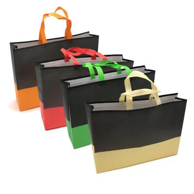 China Foldable Available Color Water Proof Nonwoven Shopping Bag Eco Friendly Double Bulk for sale