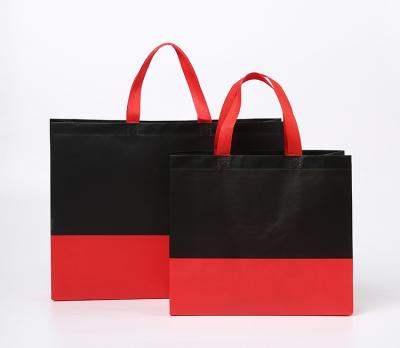 China Foldable Durable Available Color Water Proof Double Color Shopping Bag Eco Friendly Nonwoven Wholesale for sale