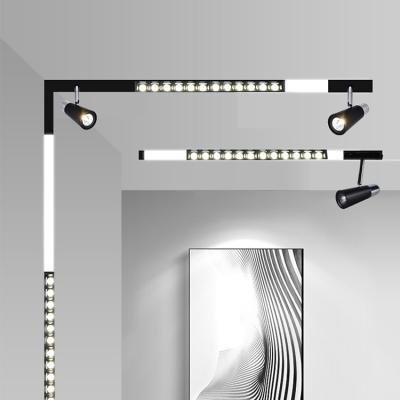 China New Design Modern Interior Decorative Aluminum Square Lamp Magnetic Led Track Light for sale