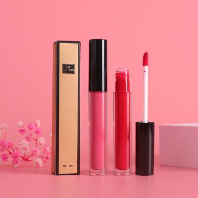 China Waterproof Most Popular Private Label Lip Gloss Lip Gloss Lip Gloss Waterproof Liquid With Color Box Packing for sale