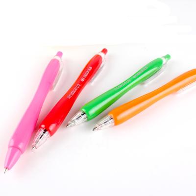 China Office & School Pen Plastic Cucumber Press Ballpoint Pen With Custom Logo Printing For Promotion Gifts for sale