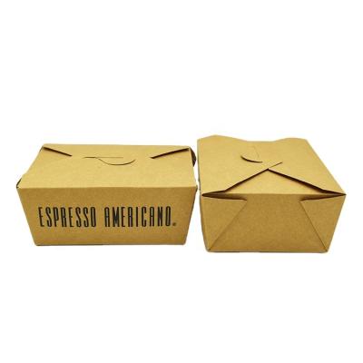 China Disposable Custom Logo Paper Bento Box Recyclable Packaging Paper Lunch Box for sale