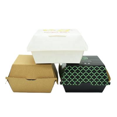 China Customized Printing Recyclable Hamburger Takeout Paper Box Eco - Friendly for sale