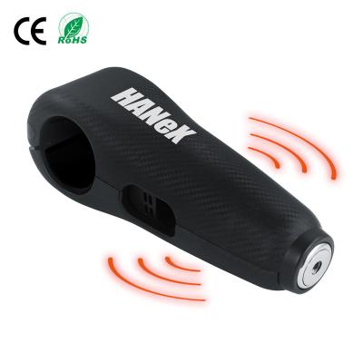 China New Bicycle Enumerating Bicycle Handle Lock 120 DB Ring Lock And Alarm For Bicycle Lock Hand Grip for sale