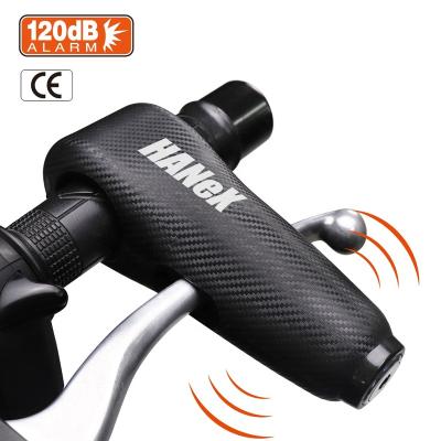 China Bicycle Alarm Handlebar Lock Motorcycle Bike Scooter Security Nylon Material For Light Weight Carry Alarm Handle Lock for sale