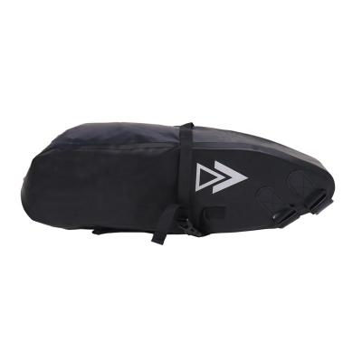 China Large Shape Waterproof Saddle Bag Motorcycle Saddle Bag 10L Motorcycle PVC Material Saddle Bag for sale