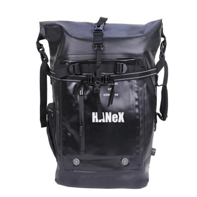 China Hanex H-CB13 25L Motorcycle Backpack Handle Cylinder Office Bag Waterproof PVC Material Dry Bag PVC Material Backpack for sale