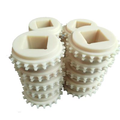 China nylon plastic factory machine plastic parts sprocket nylon plastic gear for sale