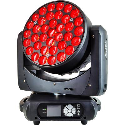 China China Event DMX Pro 37*15W RGBW LED Stage Light Moving Head Wash For Events And Wedding for sale