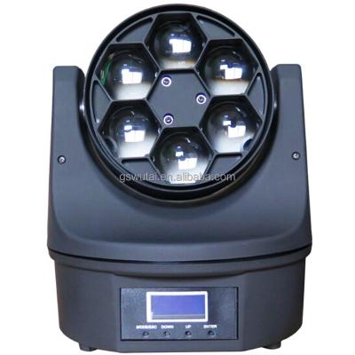 China Event DJ And Pro Disco Lighting 6X15W RGBW Small LED Moving Head For Club And Bar for sale