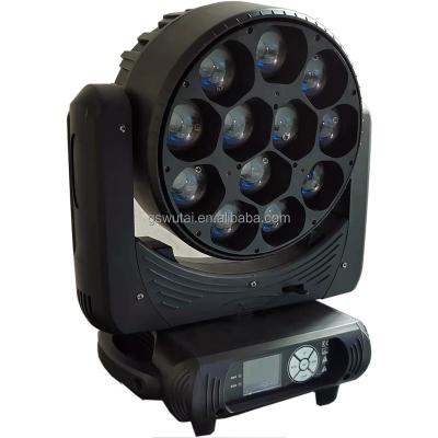 China Big Size Lens For Good Wash Effect China Pro Stage Lighting 12*40W RGBW Zoom LED Moving Head Wash for sale