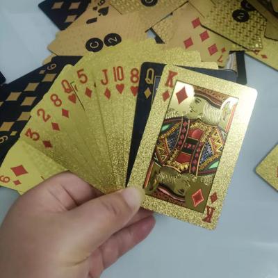 China Playing Cards Poker Steel Adult Dollar Cards Casino / Black Silver Blue Red Waterproof Custom Logo Plastic Euro Gold for sale