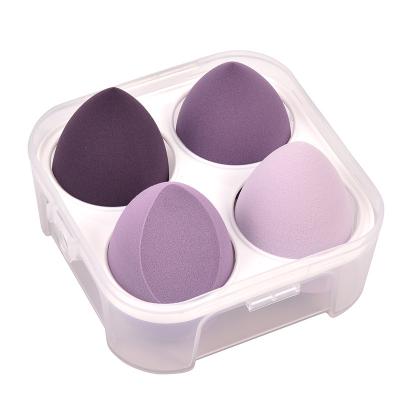 China Wholesale Soft Non Free Very Soft Latex Make Up Sponge Makeup Beauty Sponge Blender Custom Logo 4pcs 8pcs Set 2pcs With Box Coffee for sale