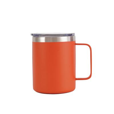 China Sublimation Blank Stainless Steel Disposable Camp Mug Custom Laser Engraved Logo Matte Black White 15oz 16oz 12oz 14oz 32oz 24oz 40oz with for sale