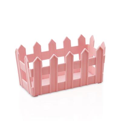 China Decorative Modern Garden PP Fence Plant Rectangular Plastic Flower Pot for sale