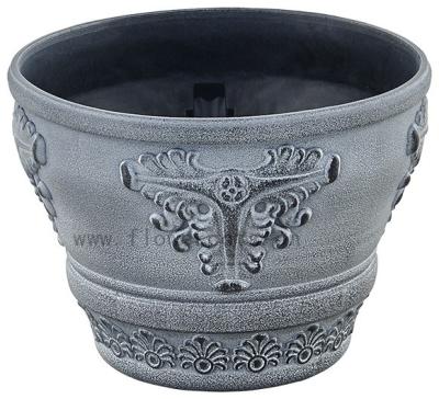 China 2016 NEW KD9911P Gray Paint Stone Eco - Friendly Looking Plastic Flower Pots for sale